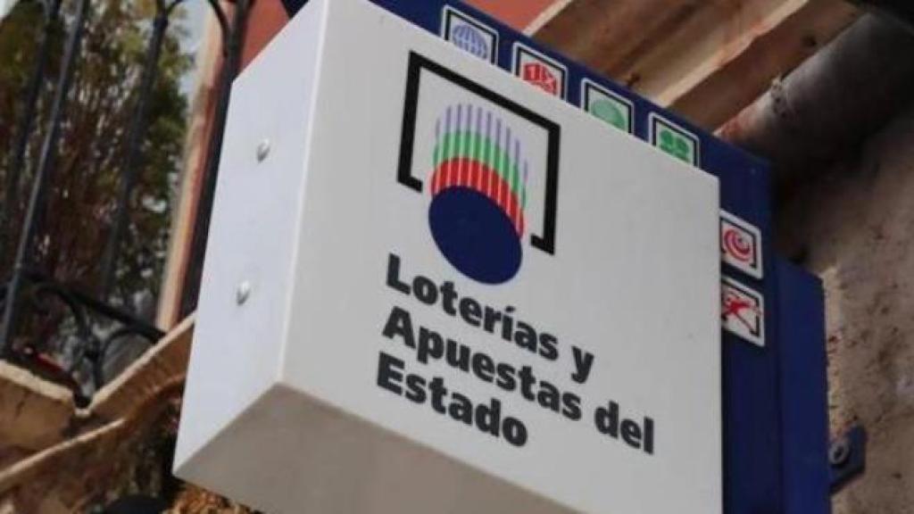 Cartel de una administración de loterías