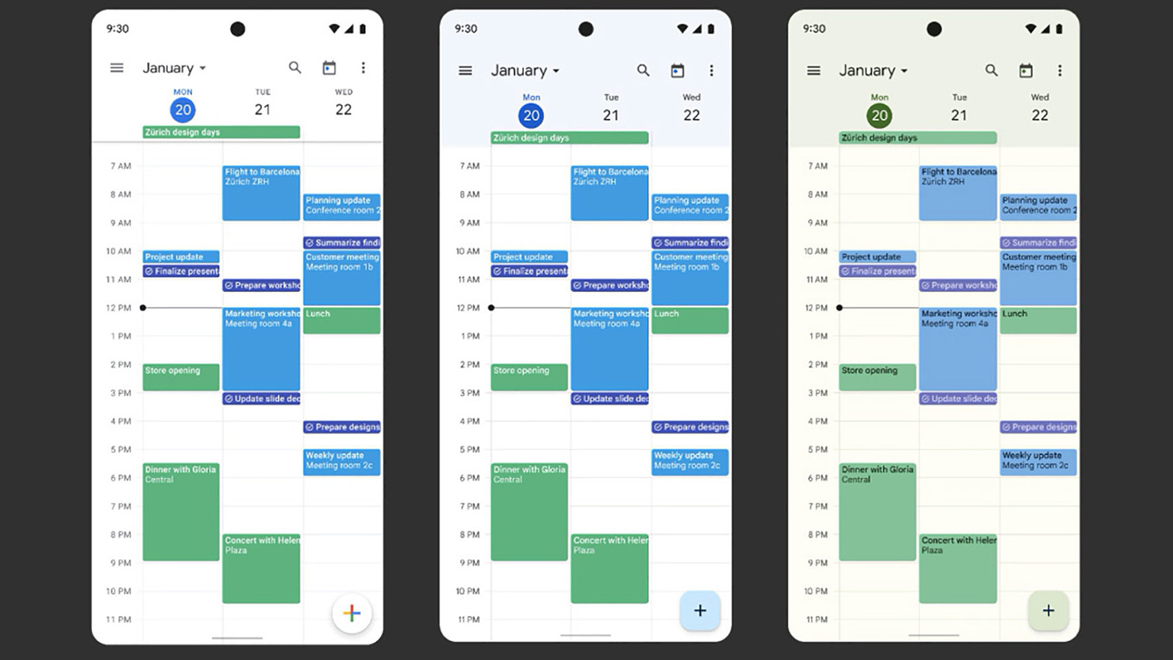 Todas las apps de Google con Material You