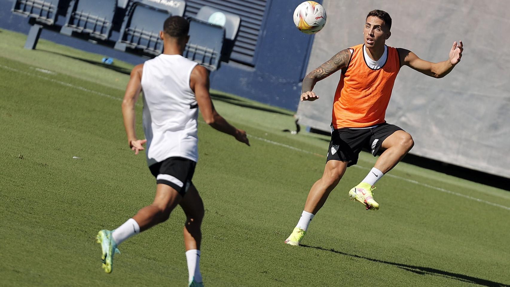 Cufré en un entrenamiento de esta semana.