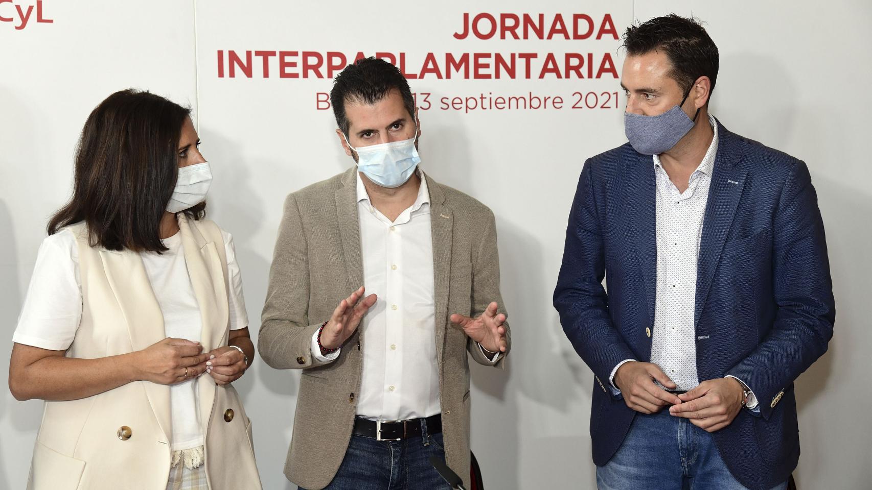 Ricardo Ordóñez ICAL . El secretario general del PSOECyL y portavoz en las Cortes, Luis Tudanca, preside la Interparlamentaria del PSOE de Burgos, que reúne a parlamentarios y cargos públicos del