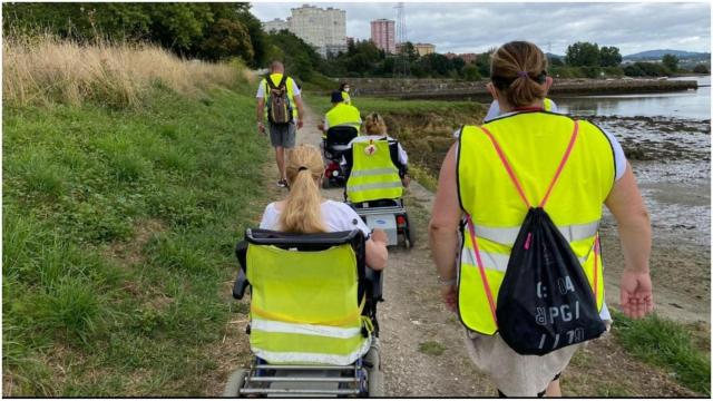 Tramo del Camino Inglés a su paso por Caranza.
