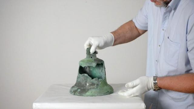 La supuesta campana de la 'Santa María'.