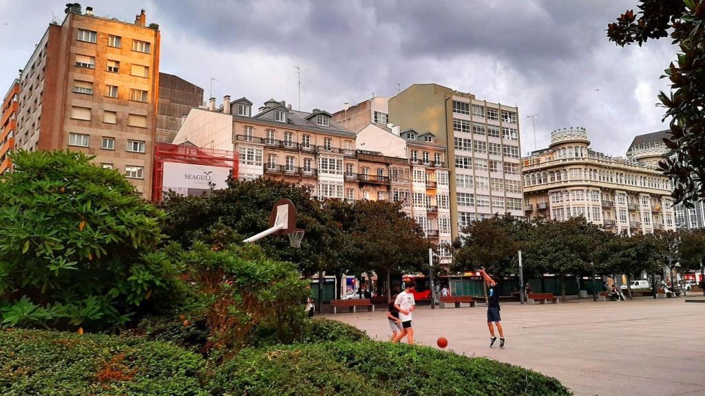 La plaza de Pontevedra de A Coruña en una imagen de archivo