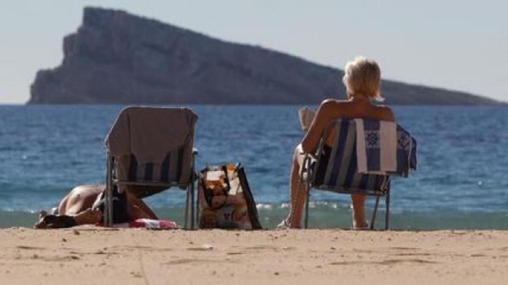Turistas en Benidorm.