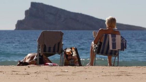Turistas en Benidorm.