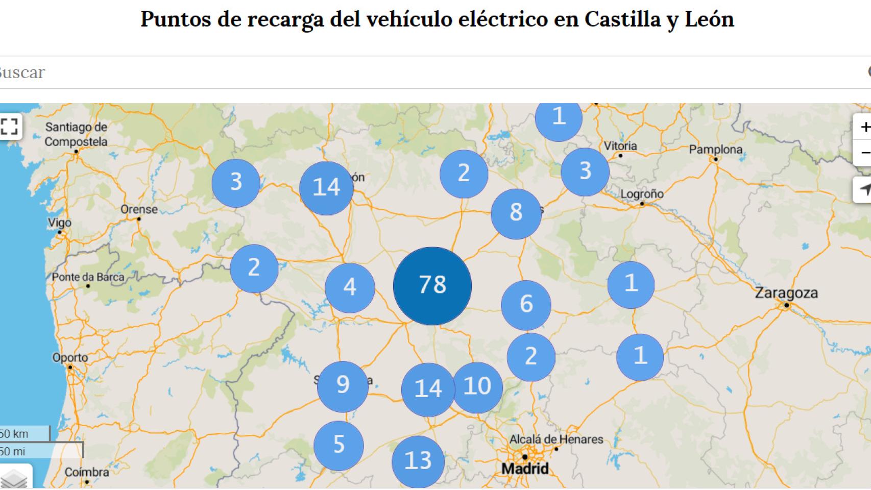 Puntos recarga coche electrico