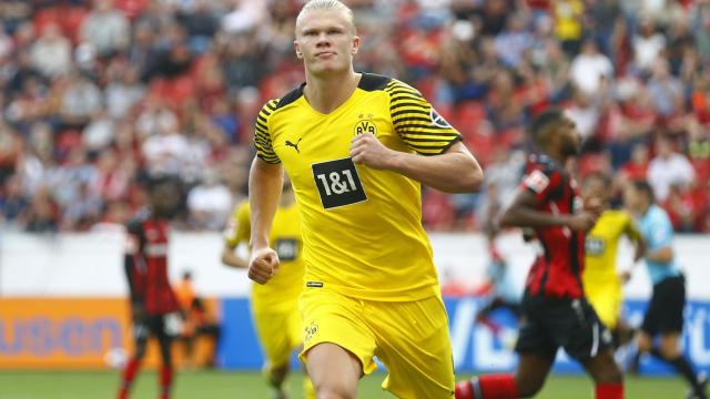 Erling Haaland, en un partido del Borussia Dortmund en la 2021/2022