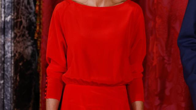 Letizia, este jueves en el Palacio Real de Madrid.