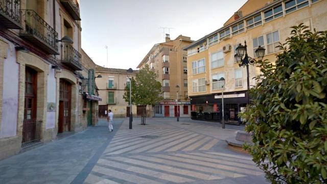 La plaza Nuestra Señora de Salas, lugar del suceso.