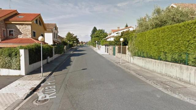 La calle Perdiz, en el municipio de Oleiros (A Coruña).
