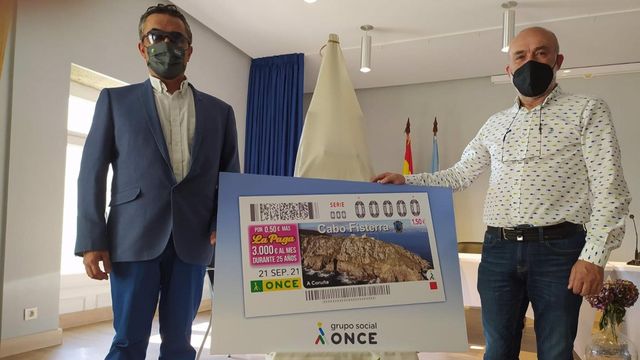Presentación del cupón dedicado al Cabo Fisterra.