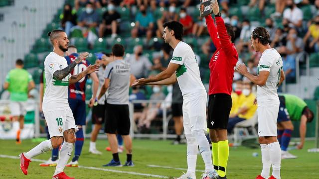 Javier Pastore, debutando durante el Elche - Levante