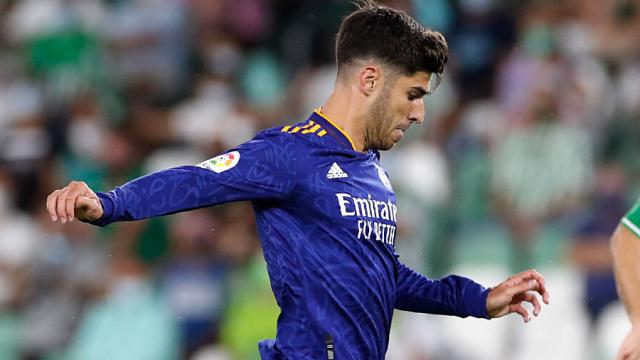 Marco Asensio en un partido de Liga contra el Betis