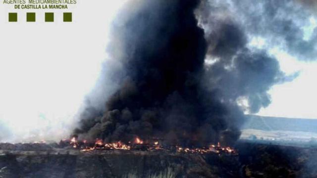 Imagen de archivo del incendio de Chiloeches.