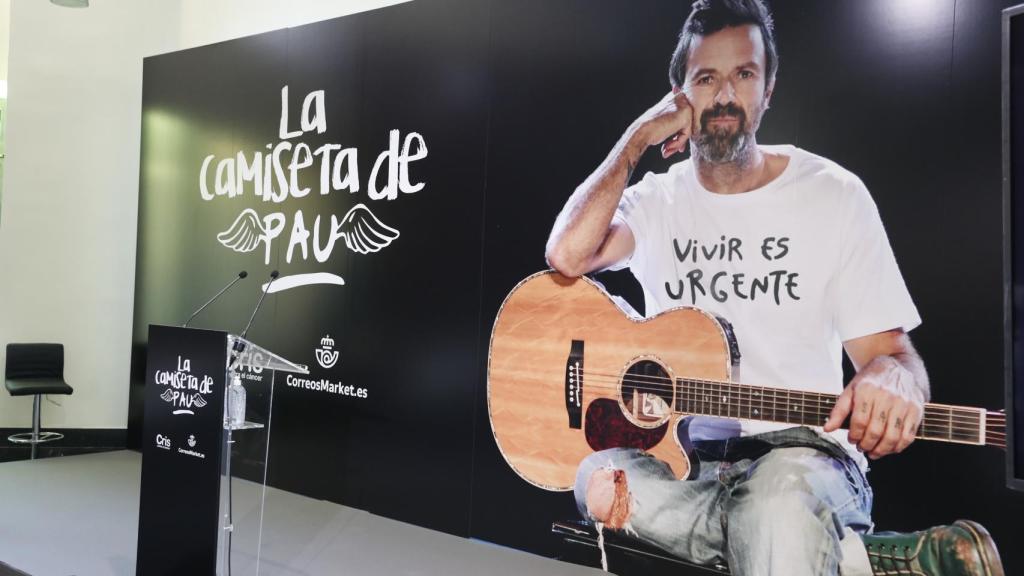 Evento de presentación de la camiseta solidaria de Pau Donés.