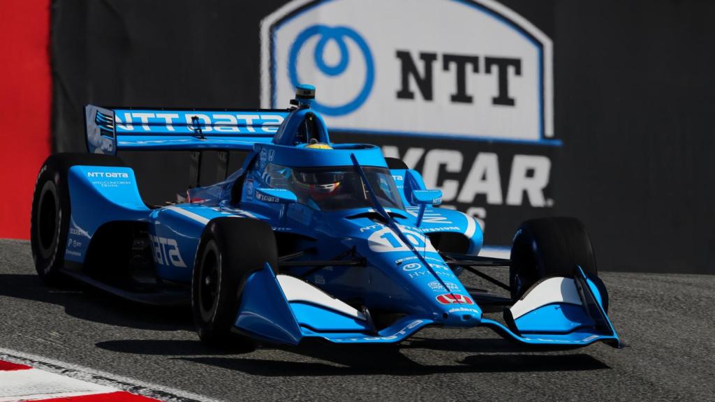 Alex Palou, del equipo Chip Ganassi Racing, durante la carrera de la Indycar