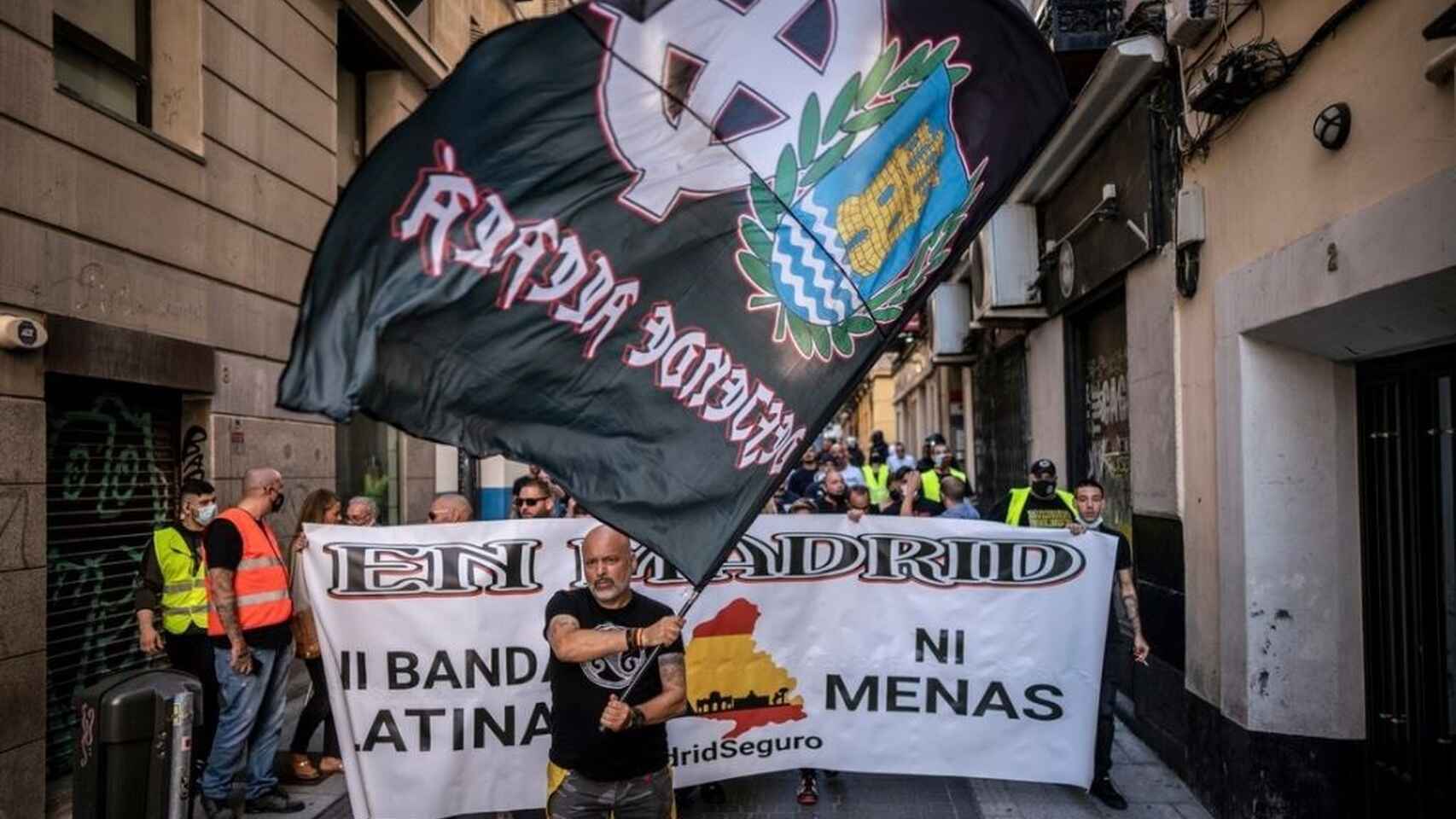 Manifestación neonazi en Chueca, Madrid. EP