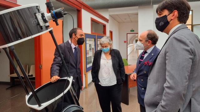 Uno de los 22 telescopios desplazados a Asturias para esta misión de la NASA.