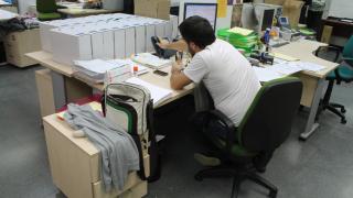 Un funcionario público en una imagen de archivo.