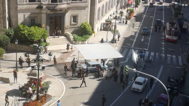 Rodaje de ‘Un hombre de acción’ de Netflix en Vigo.
