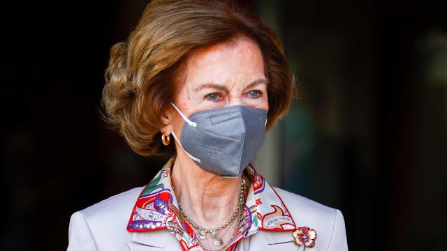 La reina Sofía en su último acto público de agenda institucional.