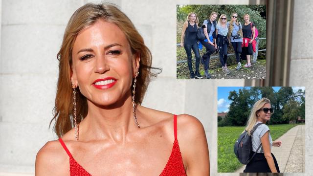 Patricia Cerezo, exmujer de Ramón García, en montaje de JALEOS junto a varias amigas.