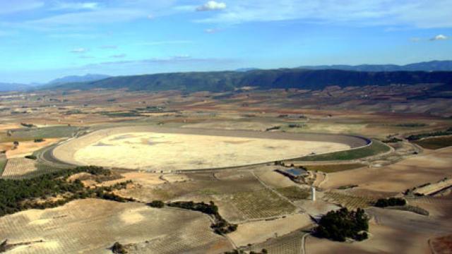 Vaciado de la Balsa de San Diego a los dos años de su puesta en marcha.