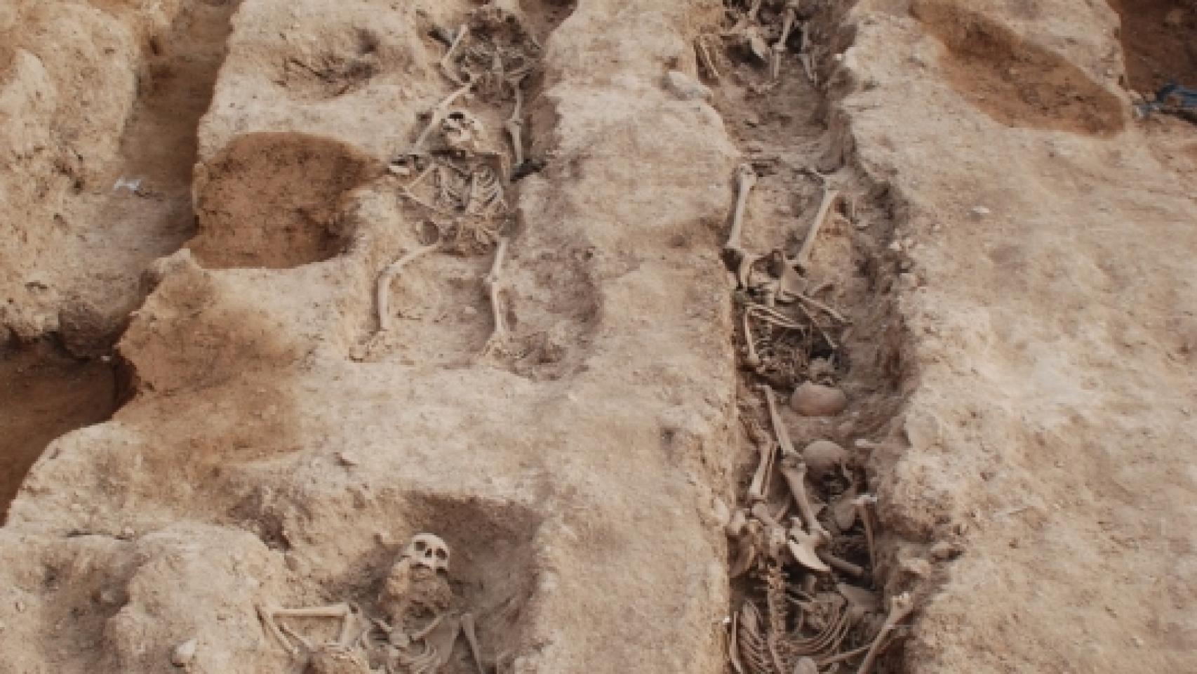 Imagen de la fosa catalana de Solaràs, donde ha sido encontrado el soldado alicantino.