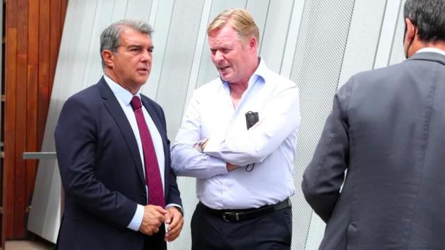 Laporta y Koeman dialogan