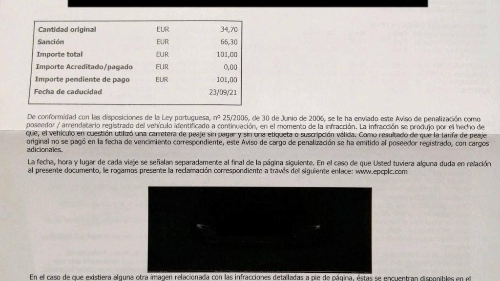 Carta de la denuncia recibida