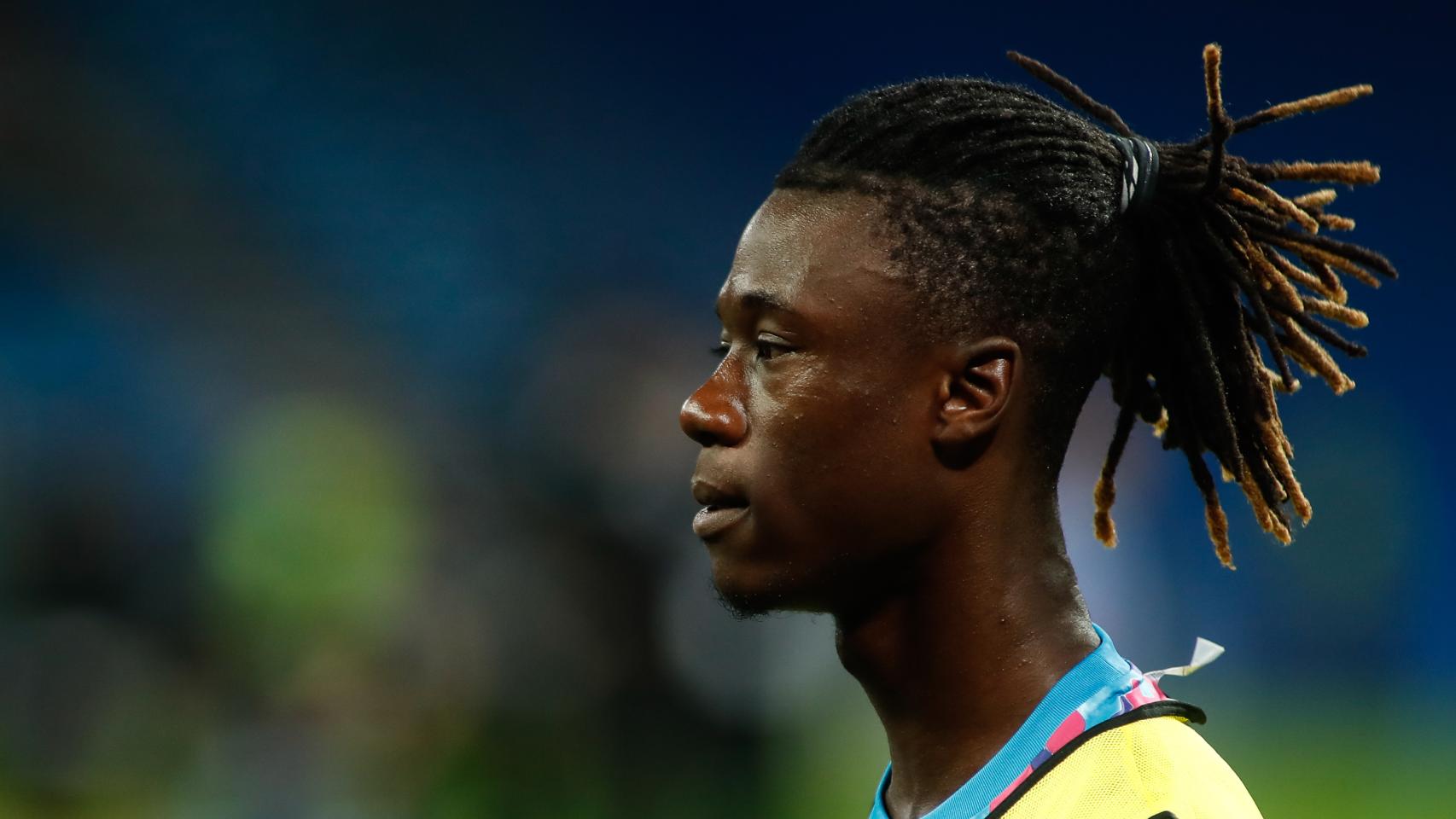 Eduardo Camavinga, en un calentamiento con el Real Madrid