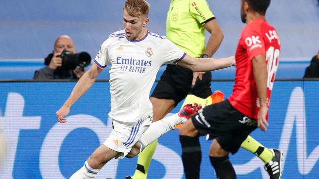 Sergio Santos, durante su debut con el Real Madrid