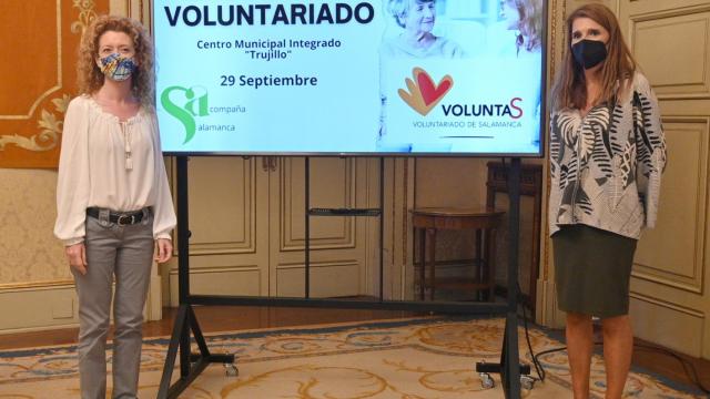 Las concejalas de Familia e Igualdad de Oportunidades, Ana Suárez, y de Participación Ciudadana, Almudena Parres