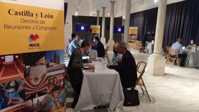 Imagen de archivo de una acción promocional del turismo MICE de Castilla y León en otra comunidad autónoma.