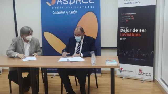Firma del convenio de colaboración entre Campofrío y Aspace Castilla y León