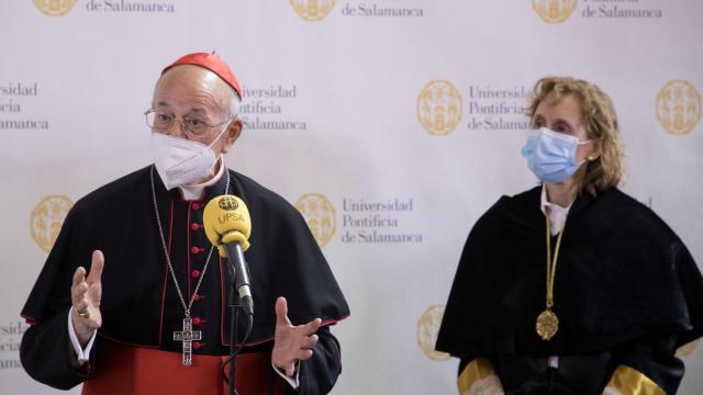 El cardenal Ricardo Blázquez, en su visita a Salamanca