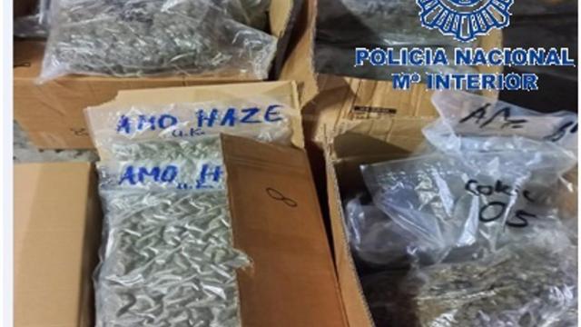 Droga incautada por la Policía Nacional.
