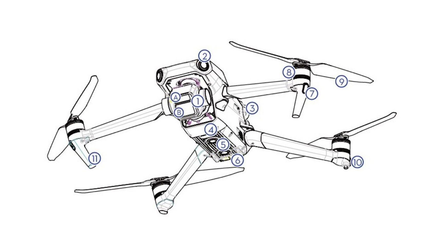 Supuesta maqueta del Mavic 3 Pro.