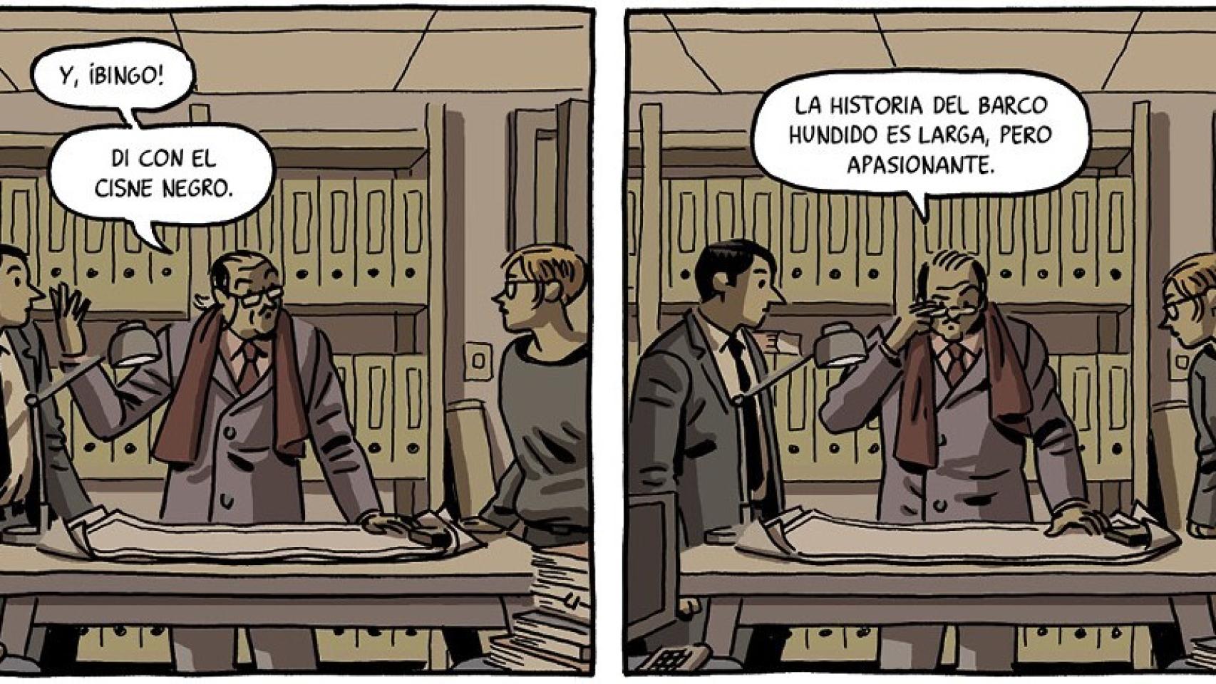 Paco Roca ilustra el guion de Guillermo Corral, ahora adaptado por Amenábar en una serie.