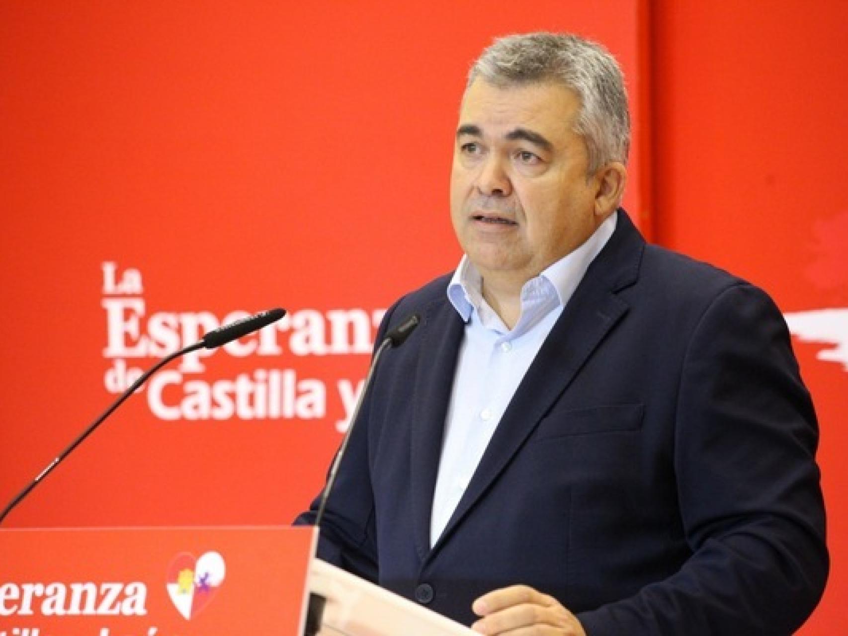 Santos Cerdán, en el XIV Congreso del PSOECyL