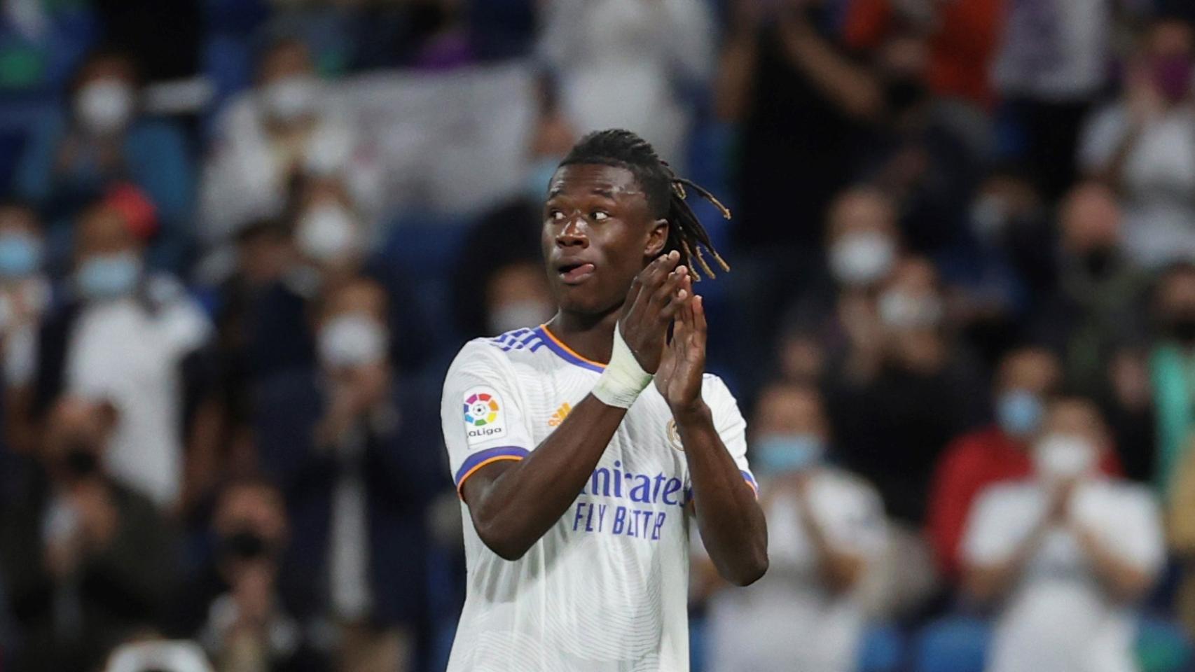 Camavinga, en el Santiago Bernabéu