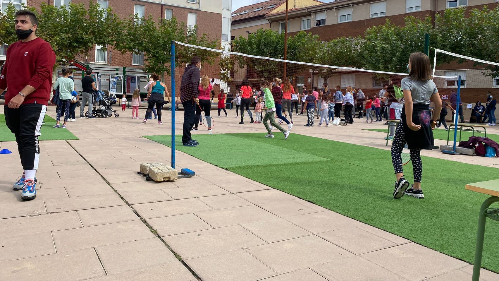 Las actividades deportivas contaron con numerosos participantes