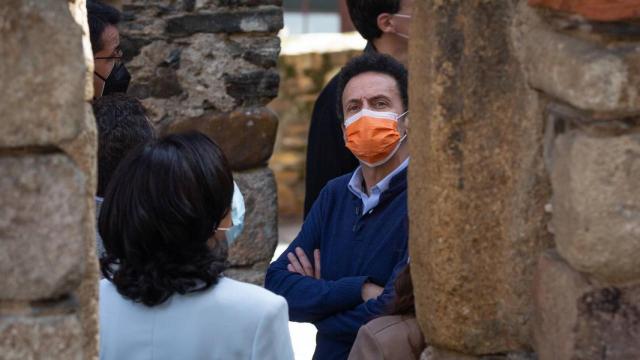 Edmundo Bal, durante su visita a Ponferrada