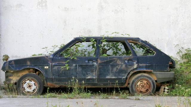 coche abandonado