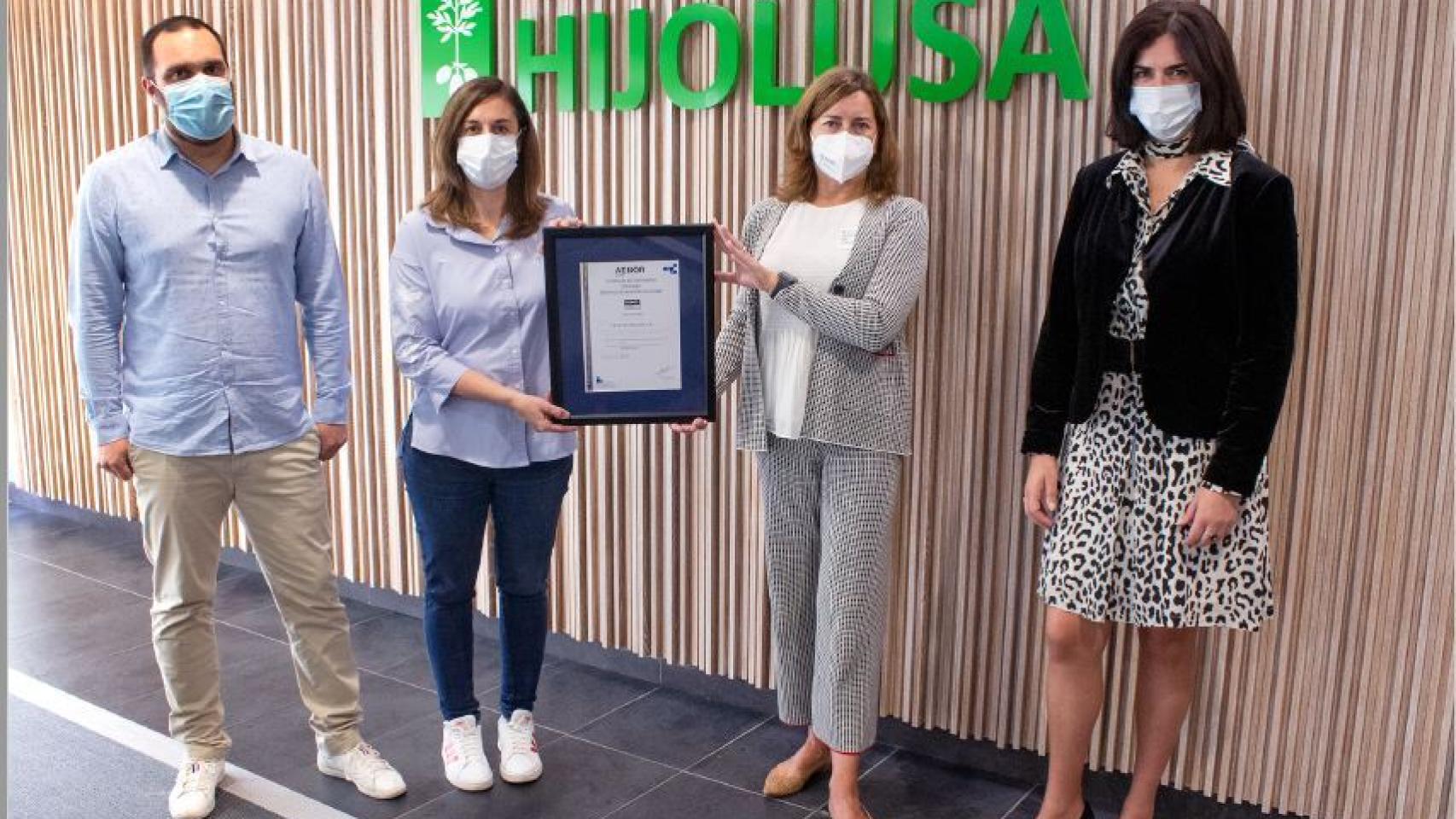 Patatas Hijolusa recibe la certificación de Estrategia Sostenible de AENOR