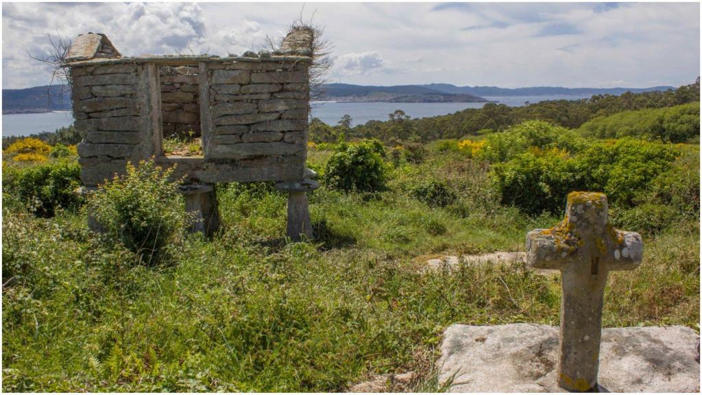 La aldea de Candelago (Corme, A Coruña).