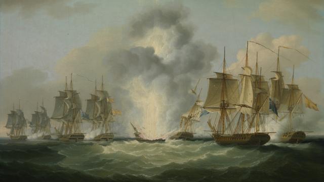 El hundimiento del Nuestra Señora de las Mercedes por Francis Sartorius.
