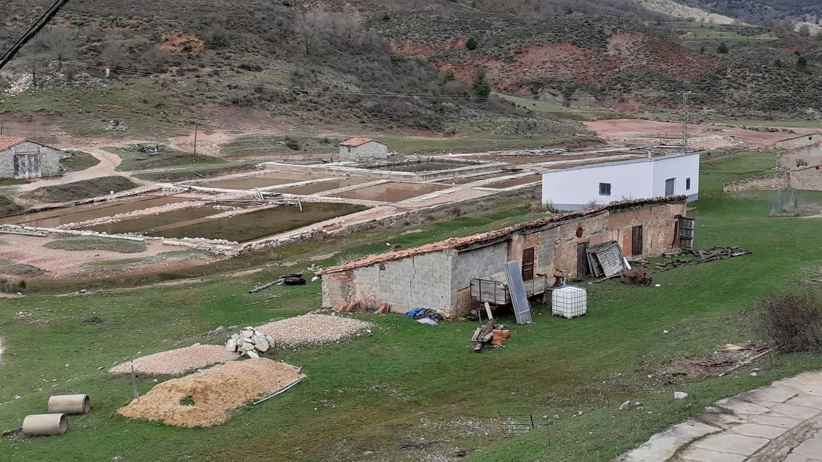 El conjunto salinero romano de Salinas del Manzano.