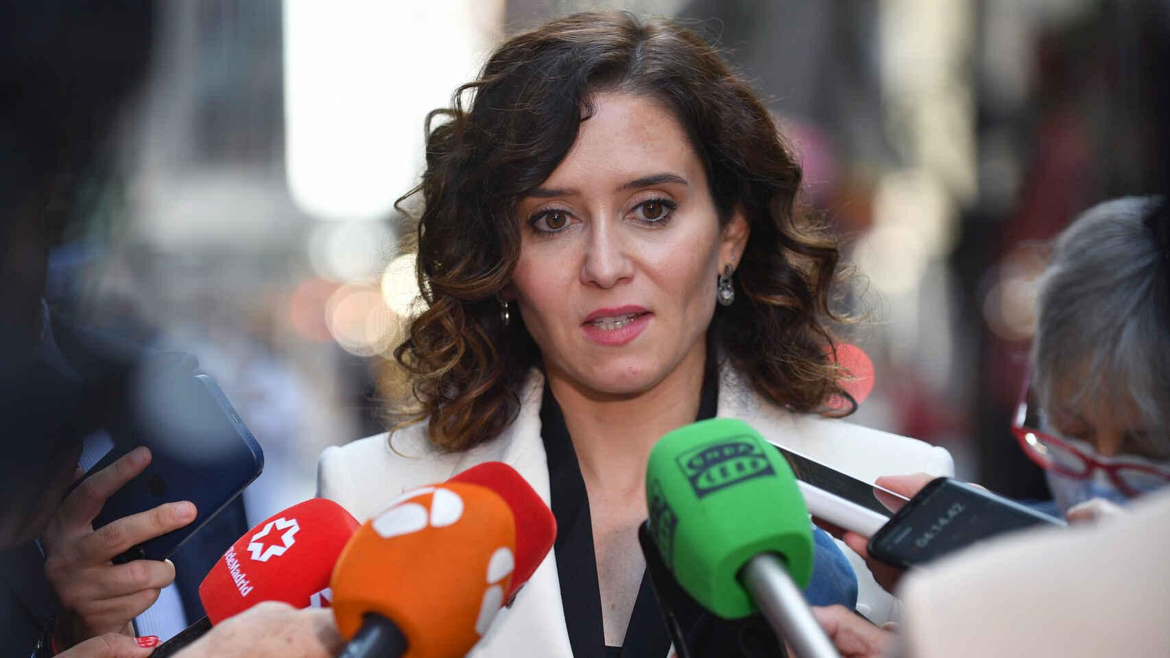 La presidenta de la Comunidad de Madrid, Isabel Díaz Ayuso.