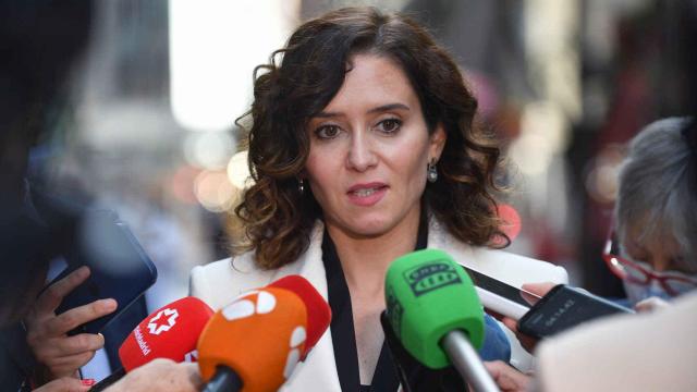 Isabel Díaz Ayuso en declaraciones desde EEUU. Efe